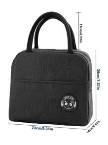 Uninsulated Lunch Bags - Black - View 2