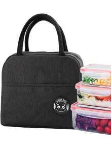 Uninsulated Lunch Bags - Black - View 3