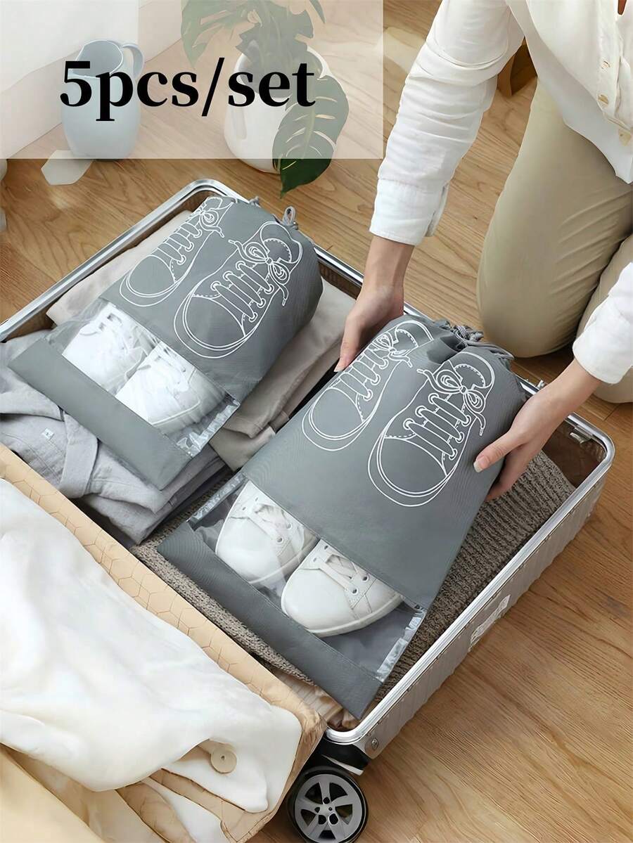 10pcs/Set NonWoven Fabric Shoe Storage Bags, DustProof MoistureProof