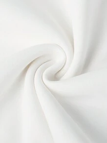 1pc Girl Casual Printed Warm Sweatshirt, Thermal Lined, Long Sleeve Pullover Top For Autumn/Winter, Youth/Teen - Unique Hooded Design Inspires Tween Girl' Creativity - White - View 5