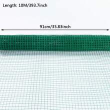 10M Galvanised Chicken Wire Mesh Netting Rabbit Cage Aviary Fence Plant Net - Green - View 2