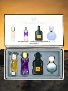 Kit Of 4 Long-Lasting Romantic Perfumes As A Gift For Women 25ml - Clear - View 7