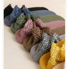 5 đôi tất giữ nhiệt cho nữ, tất ren dày đến giữa bắp chân, lót giữ nhiệt, thích hợp cho mùa thu/đông, thích hợp cho bà bầu/đi ngủ - màu sắc ngẫu nhiên - Xem 9