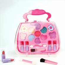 1 قطعة لعبة محفظة مكياج للأطفال،مجموعة لعب مكياج فتيات (اللون عشوائي) - متعدد الألوان - مشاهدة 3