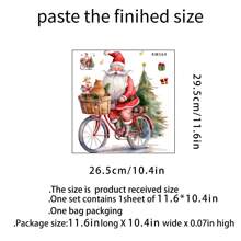 Miếng dán chống thấm nước hình ông già Noel cho nhà vệ sinh, miếng dán tường trang trí nhà cửa Giáng sinh, tự dính có thể tháo rời - nhiều màu - Xem 28