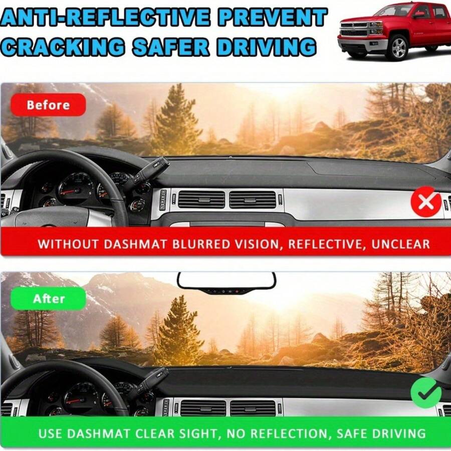 Dashboard Dashboard Overlay Mat Carpet For Chevrolet 19992014 For