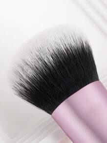 1 pieza Brocha de base, brocha de maquillaje para mejillas, brocha facial para rubor, bronceador e iluminador, brocha de maquillaje para polvos sueltos o compactos, aplicación rápida y fácil, ligera y fácil de limpiar, buena para principiantes con cerdas suaves, set de brochas, kit de brochas de maquillaje, set de brochas de maquillaje, set de maquillaje completo, set de brochas de maquillaje, kit de maquillaje completo, set de brochas, set de brochas de maquillaje, set de regalo de maquillaje, set - Rosa - Ver 5