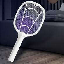 OBOVAY 1pc Electric Mosquito Swatter, USB Rechargeable, Non-Adjustable Angle, Mosquito Killer, Fly Swatter