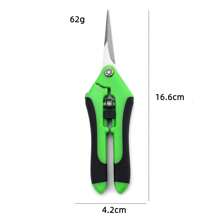 1pc Stainless Steel & Plastic Handle Home Improvement & Gardening Pruning Tool Manual Pruning Shears, Garden Shears, Hydroponics Shears, Spring-Loaded Pruning Shears, Fruit Picking Shears, Grape Pruning Shears, Flower Pruning Shears, Pepper Picking Shears, Floral Shears