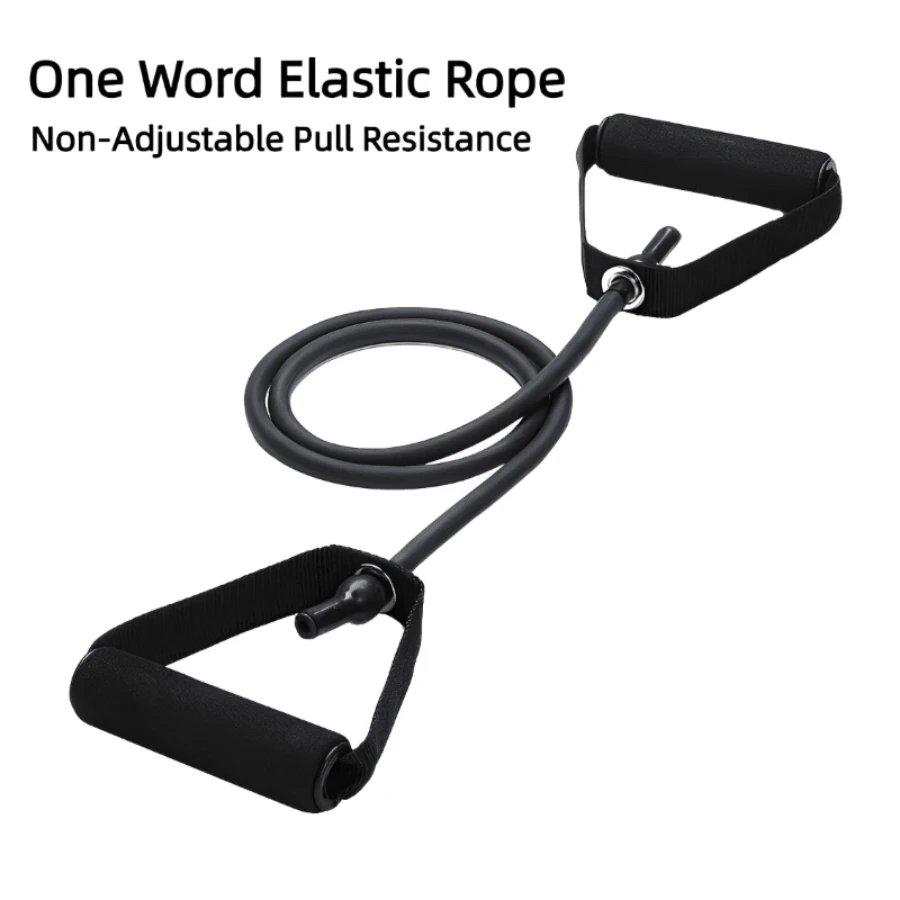 Resistance Band (Suitable Beginner) With Handles Yoga Pull Rope Elastic