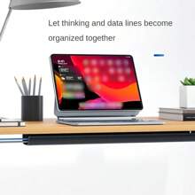 40cm Desk Cable Organizer,Self-Adhesive Cable Holder,Easy To Install Cable Management For Home & Office, Cable Management Kit Without Screws, Protection For Teenagers And Pets