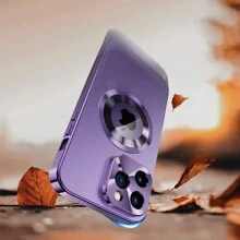 兼容 iPhone 16/15/14/13/12 Pro Max Plus 系列手机壳，防窥屏幕磁性二合一手机壳，全手机覆盖手机壳，适合万圣节、圣诞节、生日、新年礼物、送给朋友的礼物 - 銀色 - 查看 8