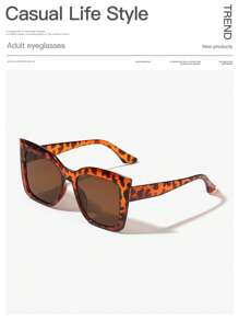 1/2/3 PCS Women's Acrylic Retro Oval Frame Fashion Hundred Black Sunglasses For Summer Vacation Outing And Use Fashionable Shade Elegant Outfit Family Outings Travel Vacation Holiday For Summer Beach Vacation,Outdoor,Travel - 彩色 - 查看 6