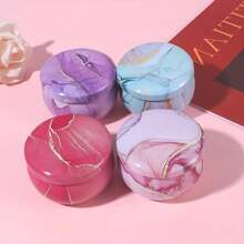 Juego de 46 piezas para hacer velas - Latas de metal con patrones de 2.5 Oz con tapas, incluye 6 recipientes vacíos, mechas, soportes de mechas - Ideal para manualidades DIY, almacenamiento de artículos pequeños, regalo perfecto para entusiastas de la fabricación de velas para , Pascua, Navidad, Halloween, Día de San Valentín