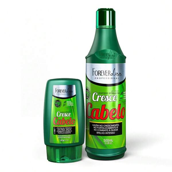 FOREVER LISS Kit Cresce Cabelo Forever Liss - Shampoo E Leave-In