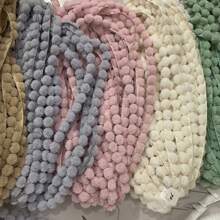 Viền ren xếp tầng mềm mại, nhiều màu sắc, phụ kiện lông nhân tạo dùng để trang trí nhà cửa, đồ chơi, đồ dùng cho thú cưng (dài 2 thước Anh), viền tua rua bông xù, phụ kiện viền lông nhân tạo dùng cho việc tự làm đồ trang trí nhà cửa, đồ chơi, đồ dùng cho thú cưng. - Nhiều màu - Xem 3