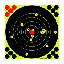 50X Splatter Target 8" Shoot Rifle Pistol Reactive Air Cheap Targets N C 8 TYPE - Black - View 2