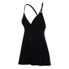 Speedo Women's  Logo Printed Competition Style Racerback One-Piece Swimsuit - Navy/Flame Blue - View 1