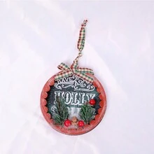 圣诞木制挂饰，适用于圣诞树和其他节日装饰 - 多色均碼 - 查看 3