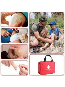 1 件便携式医药包可爱迷你急救包医疗应急包收纳袋户外家用药品药丸储存袋适用于家庭、户外紧急情况、露营和徒步旅行生存旅行必备急救包多种颜色多种尺寸送给老人的完美礼物应急包医疗包应急包 - 彩色 - 查看 9