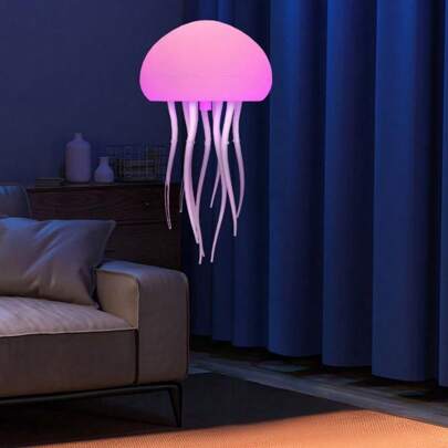 LED Dacing Jellyfish Lamp LED Jellyfish Night Light Floating Jellyfish Lamp Jellyfish Decorations Smart Table Lamp For Bedside Desk