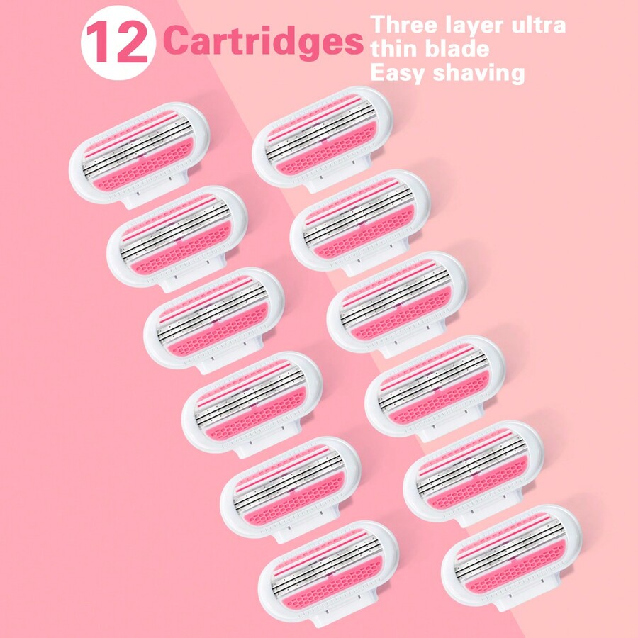 jifuli Women Bikini Manual Safety Razor Hair Removal Shaving 3Layer