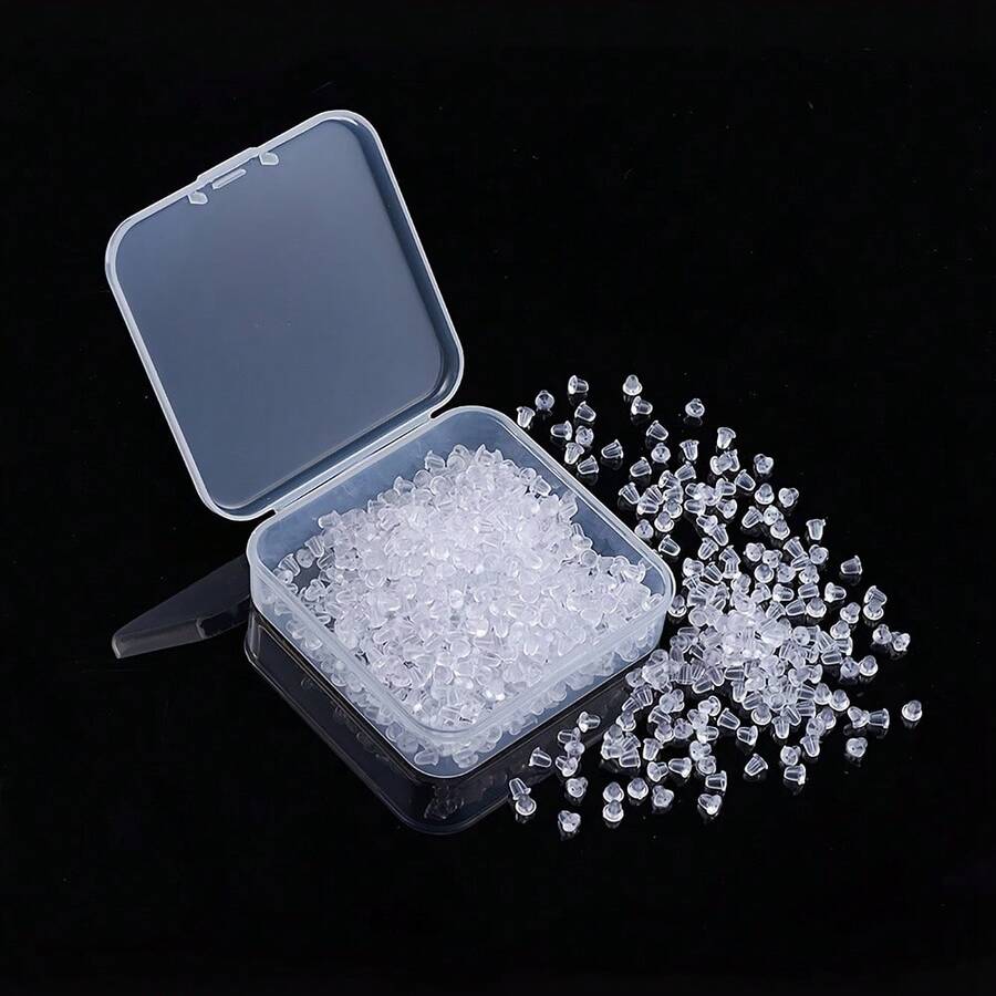 Clear Plastic Ear Clog Earring Plugs Two Quantity Packs Approximately