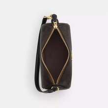 Coach Outlet Nolita Barrel Bag In Signature Canvas - Gold/walnut/black - View 2