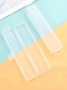 1 件透明便携式牙刷架，化妆笔收纳盒，现代塑料旅行牙刷盒，适合户外（仅收纳盒，不包括化妆笔、牙刷和牙膏）、宿舍 - 彩色 - 查看 7