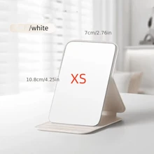 1pc Folding Makeup Mirror With Cosmetic Desktop Standing For Travel, Vanity Table, Room Decor, Dormitory, Beauty Gifts (Rectangular) Birthday Graduation Home Decor Back To School School Supplies