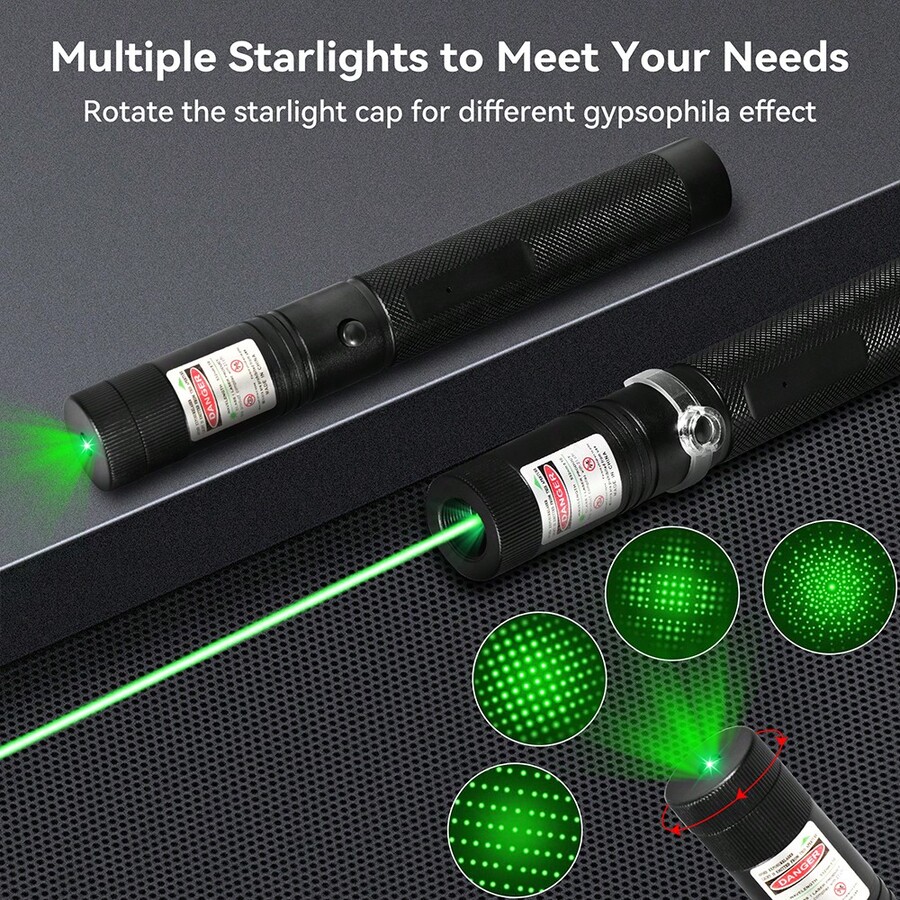 Long Range High Power Green Laser Pointer, [Upgraded Material] Laser