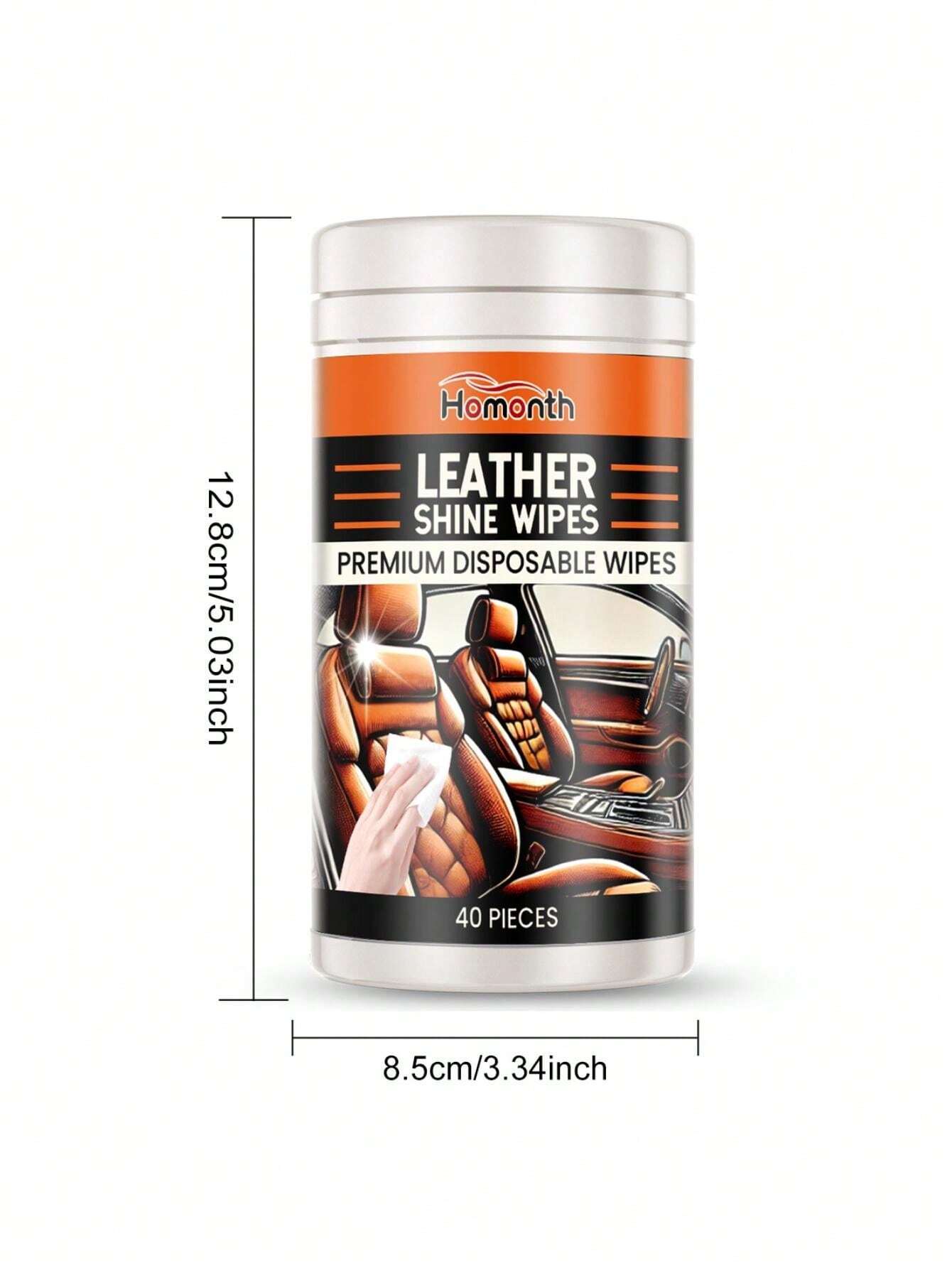 Automotive Leather Cleaning Wet Wipes, Leather Interior Brightening