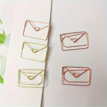 15/25/50 sztuk koperty kształt spinacze do papieru, zabawne słodkie spinacze do papieru zakładki klipsy do planowania dla zabawnych artykułów biurowych prezenty szkolne dekoracje ślubne, powrót do szkoły, artykuły szkolne