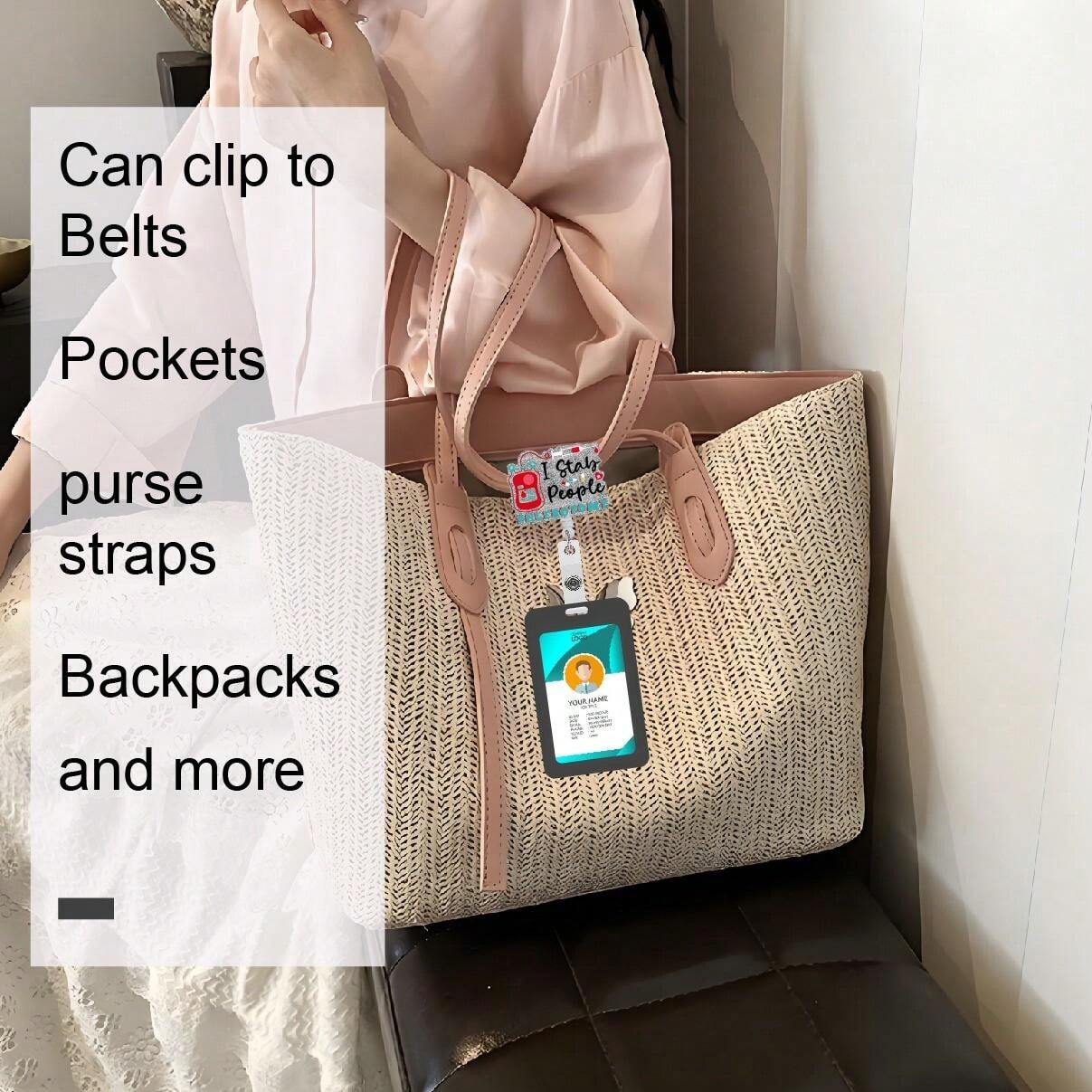 Blood Bag Badges Scroll 360 Rotatable Retractable Badges Scroll For