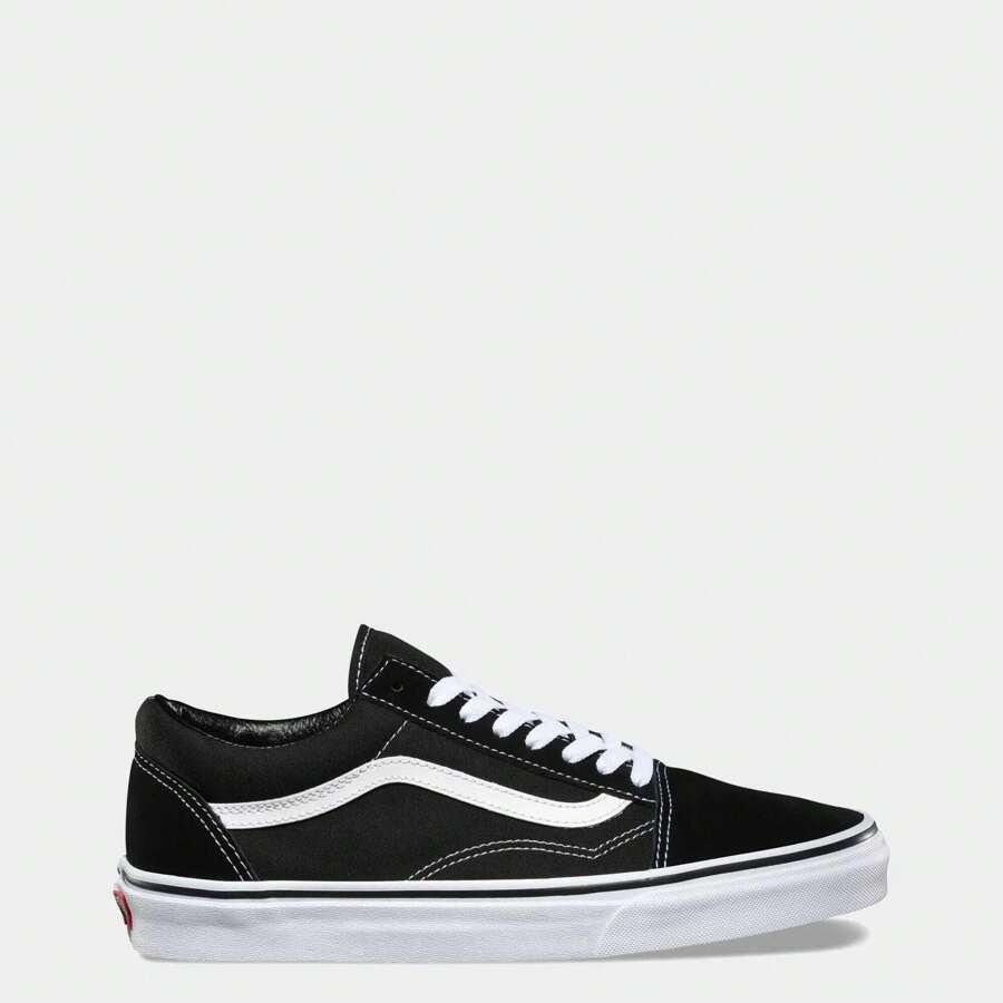 Vans Old Skool Black/White VN000D3HY28 Men's - 黑色 - 查看 1
