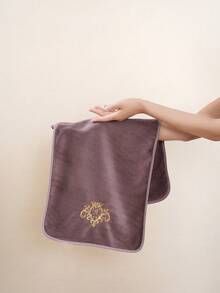 1 chiếc khăn tắm hoặc khăn mặt thêu lông cừu san hô thấm hút siêu mềm, bộ khăn tay dùng tại nhà cho các cặp đôi, khăn tắm phòng tắm mềm mại và thân thiện với da, nhiều màu sắc và kích cỡ - Màu nâu - Xem 5