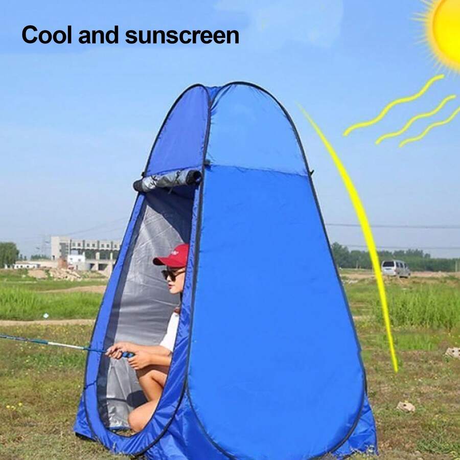Outdoor Popping Shower Tent Easy Setup Beach Camping Hiking Portable