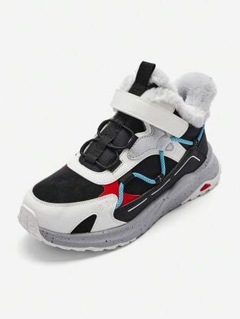  Balabala sportskor för barn, förtjockade korta stövlar för pojkar och flickor, nya halkfria vinterskor