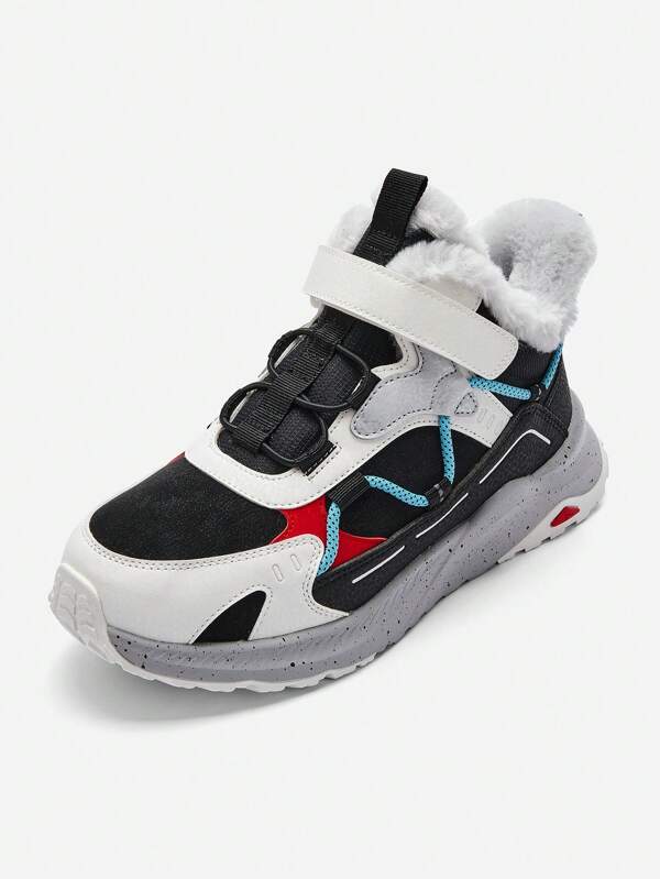 Balabala Cizme sport pentru copii Ghete scurte îngroșate pentru băieți și fete, iarna 2024 încălțăminte nouă anti-alunecare