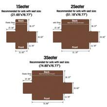1/2/3 Seater Sofa Slipcover Quilted Sofa Couch Cover Furniture Protector Mat Non Slip For Dog Pet Kid - 卡其色 - 查看 10