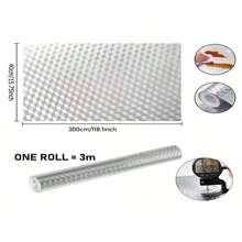 Giấy dán tường ốp lưng bếp, Giấy tiếp xúc bằng nhôm bóc ra và dán, Miếng dán tường tự dính chống dầu chịu nhiệt cho lớp lót ngăn kéo mặt bàn, Lớp lót kệ, Trang trí nhà bếp, Trang trí nhà cửa, Trang trí phòng - Nhiều màu - Xem 5