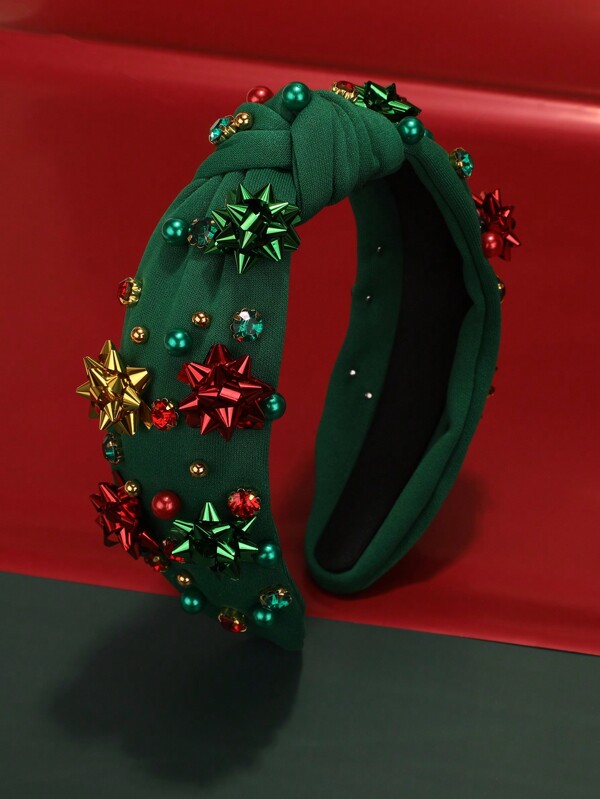 1pc Women Christmas Headband Holiday Christmas Accessories Hair Hoop Christmas Tree Christmas Socks Santa Claus Party