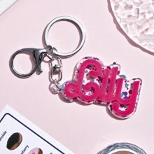 Customized Multi-Color Acrylic Letter Keychain, Best Gift For Family & Friends, Holiday/Birthday Surprise, Colorful, Cute, Adorable, Funny, Kawaii, Y2K, Stylish, Unisex, Casual, Custom, Customized, Ideal Gifts For Her, Her, Family, Friends, School Supplies, Back To School, For Teacher Gifts, For Dorm Rooms, For Teacher, For Teenagers, Junior High School Students, Middle School Students, High School Senior High School Students, College Students, University Students, Freshman, Sophomore, Underclassmen, Delicate Romance, Utilitarian Chic - Multicolor - View 43