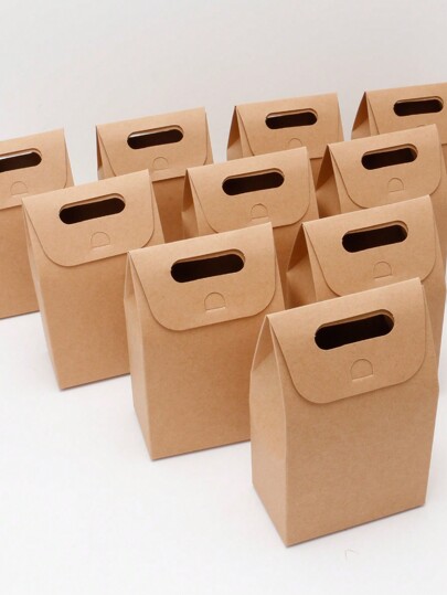 10pcs/20pcs/30pcs Party Favor Boxes, Candy, Chocolate, Cake, Dessert Packaging Boxes, Suitable For Shopping, Small Gifts, Accessories Packaging, Birthday Presents