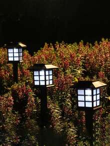 2/4/12 Pcs Solar Landscape Lights, Yard Night Lights, Outdoor Path Lights, Small House Lawn Lights, LED Landscape Lighting Garden Lamps, Solar Powered, Automatic On/Off, For Landscape Walkway, Driveway, Yard & Lawn Decor, Christmas, Halloween, Valentine's Day Gifts, Holiday Family Gathering, Lighting Essentials