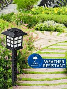2/4/12 Pcs Solar Landscape Lights, Yard Night Lights, Outdoor Path Lights, Small House Lawn Lights, LED Landscape Lighting Garden Lamps, Solar Powered, Automatic On/Off, For Landscape Walkway, Driveway, Yard & Lawn Decor, Christmas, Halloween, Valentine's Day Gifts, Holiday Family Gathering, Lighting Essentials