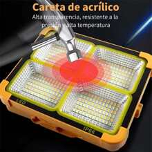 Reflector Recargable Portatil Solar Led Exterior Alta 3000w