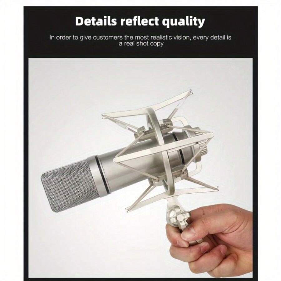 U87 Premium Wired Condenser Microphone With Vibration Stand For Studio