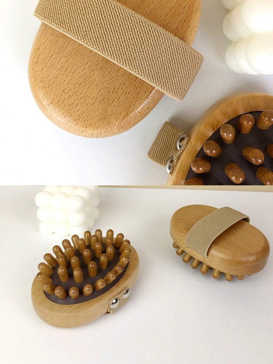 Natural Wooden Anti Cellulite Massager Wood HandHeld Massager Body