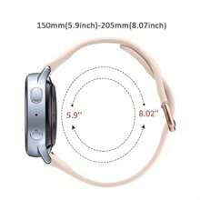 1pc Slim Band Compatible With Samsung Galaxy Watch 6 Band/Galaxy Watch 7 Band/Galaxy Watch 5 4 Band, Galaxy Watch 6 4 Classic/5 Pro/Watch 3/Active 2 Band, 20mm Silicone Sport Strap Women Men